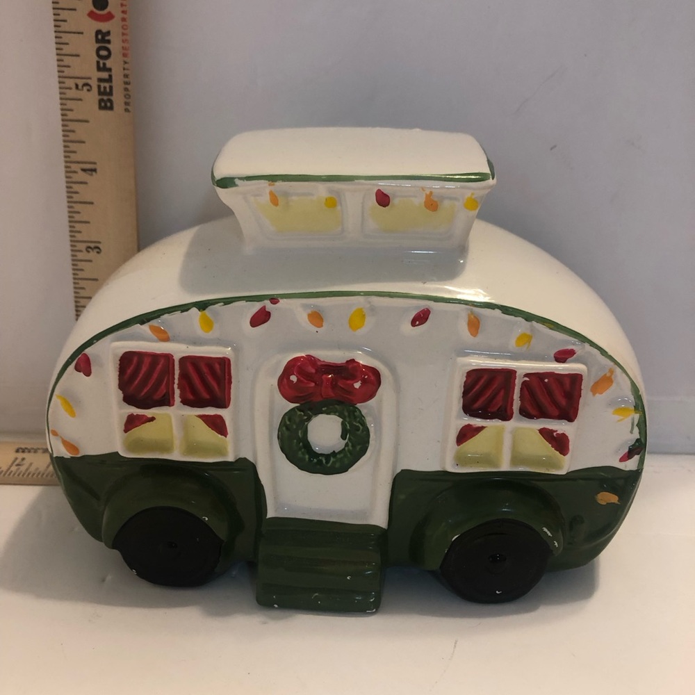 Classic Ceramic Holiday Camping Trailer